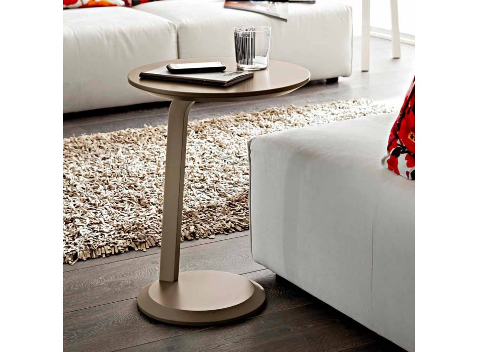 Coffee Table in Fenix with Solid Wood Structure Made in Italy - Tobiko Viadurini