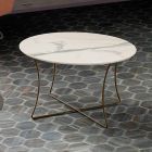 Coffee Table in Painted Metal with Hpl Top Made in Italy - Numbo Viadurini