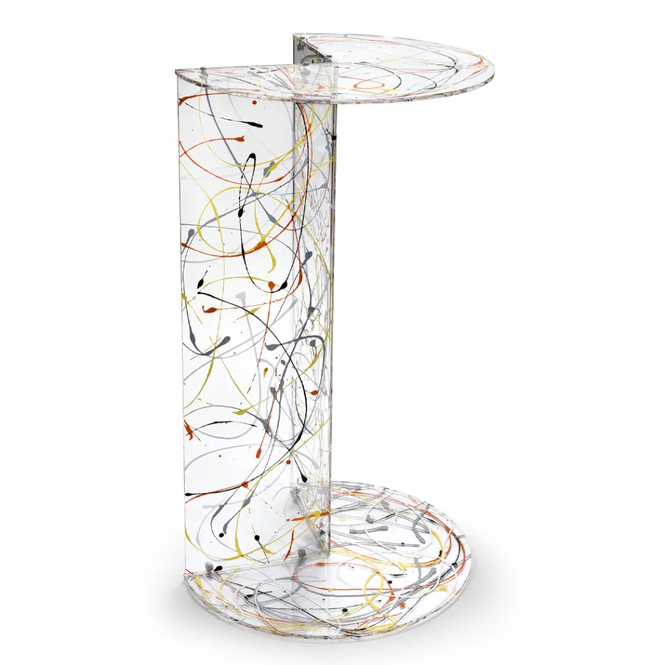Transparent or Colored Plexiglass Coffee Table Made in Italy - Tabli Viadurini