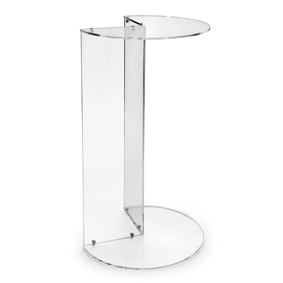 Transparent or Colored Plexiglass Coffee Table Made in Italy - Tabli Viadurini