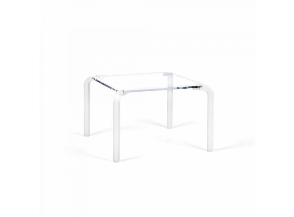 Low square coffee table in Zury transparent methacrylate Viadurini