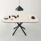 Convertible Extendable Coffee Table in Metal and Ceramic - Gioacco Viadurini