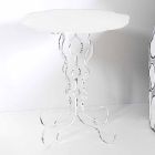 White round coffee table diameter 36cm modern design Janis, made in Italy Viadurini