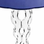 Round blue coffee table diameter 36 cm modern design Janis, made in Italy Viadurini