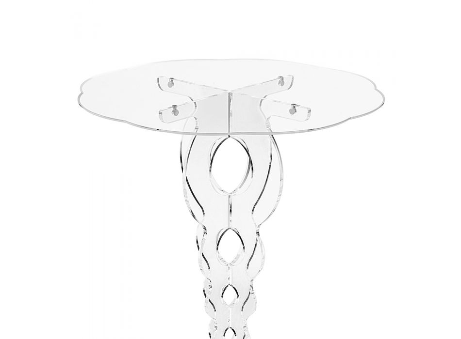 Round Coffee Table in Transparent Plexiglass 2 Dimensions - Phosphorus Viadurini