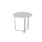 Round Outdoor Coffee Table in Epoxy Powder Coated Aluminum - Mitch Viadurini