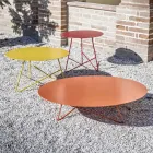Round Metal Garden Coffee Table in Various Colors and 3 Sizes - Magali Viadurini