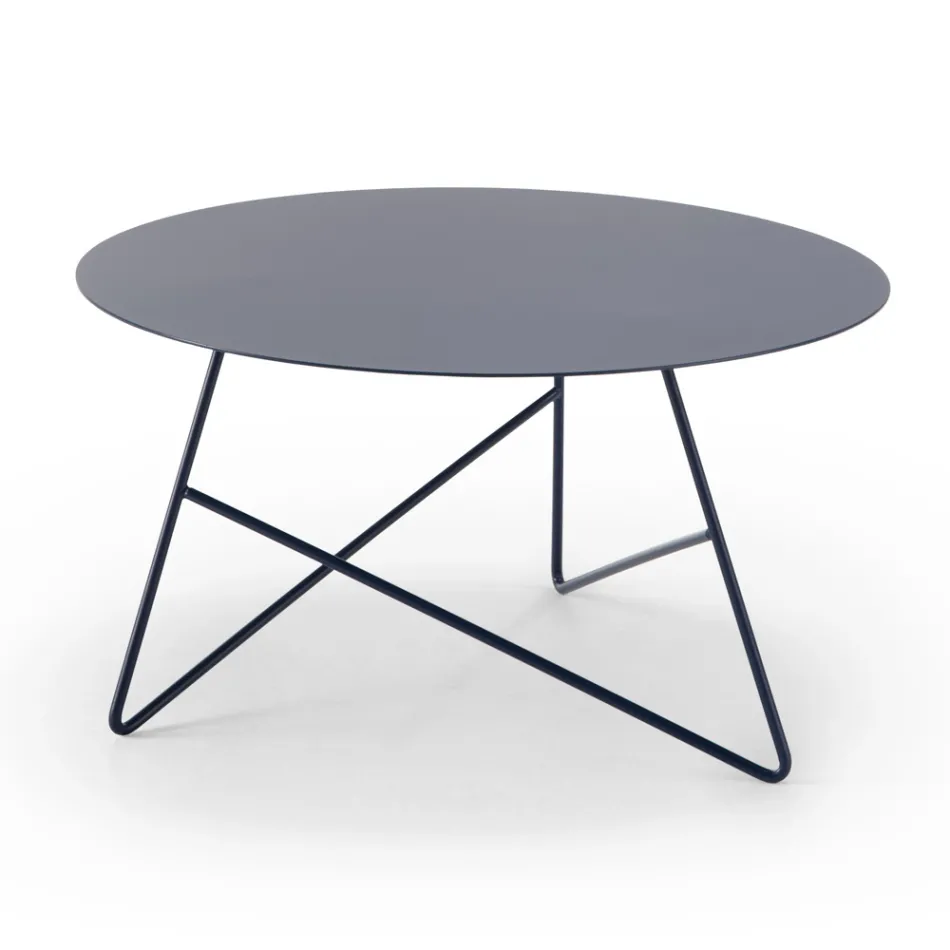 Round Metal Garden Coffee Table in Various Colors and 3 Sizes - Magali Viadurini
