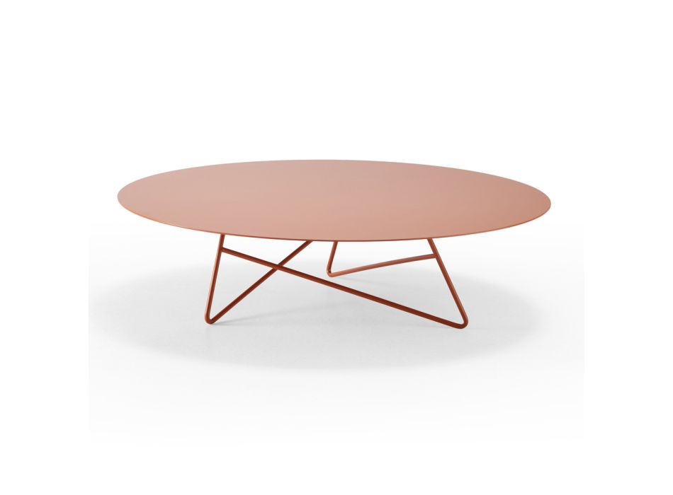 Round Metal Garden Coffee Table in Various Colors and 3 Sizes - Magali Viadurini
