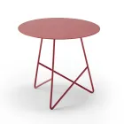 Round Metal Garden Coffee Table in Various Colors and 3 Sizes - Magali Viadurini