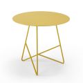 Round Garden Coffee Table in Metal in Various Colors and 3 Sizes - Magali
