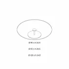 Round Coffee Table in Extra-clear Glass - Giovannino Viadurini