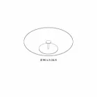 Round Coffee Table in Extra-clear Glass - Giovannino Viadurini