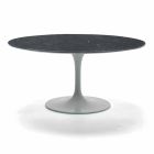 Round Coffee Table for the Living Room Carrara Marble or Marquinia Made in Italy – Dollars Viadurini