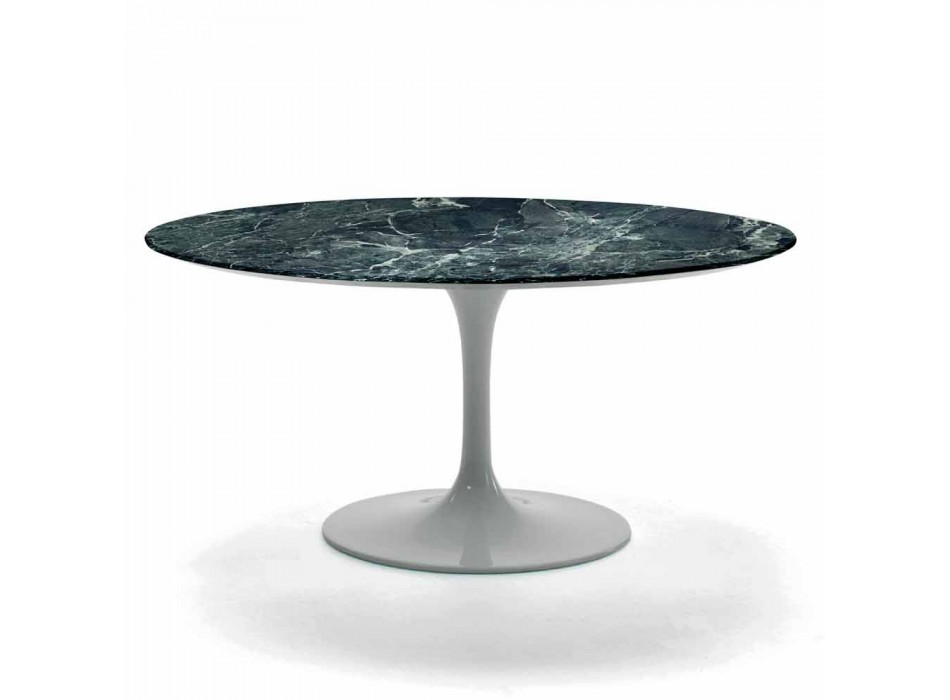 Round Coffee Table for the Living Room Carrara Marble or Marquinia Made in Italy – Dollars Viadurini