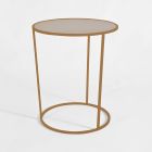 Round Coffee Table for Modern Living Room in Colored Metal Made in Italy - Raphael Viadurini