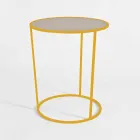 Round Coffee Table for Modern Living Room in Colored Metal Made in Italy - Raphael Viadurini