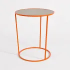 Round Coffee Table for Modern Living Room in Colored Metal Made in Italy - Raphael Viadurini