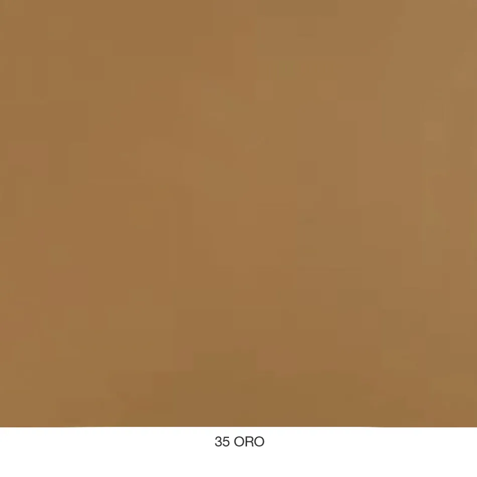 Round Living Room Coffee Table in Luxury Marble Effect Metal and Glass - Magali Viadurini