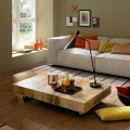 Transforming Coffee Table in Wood and Black Metal Made in Italy - Niverio