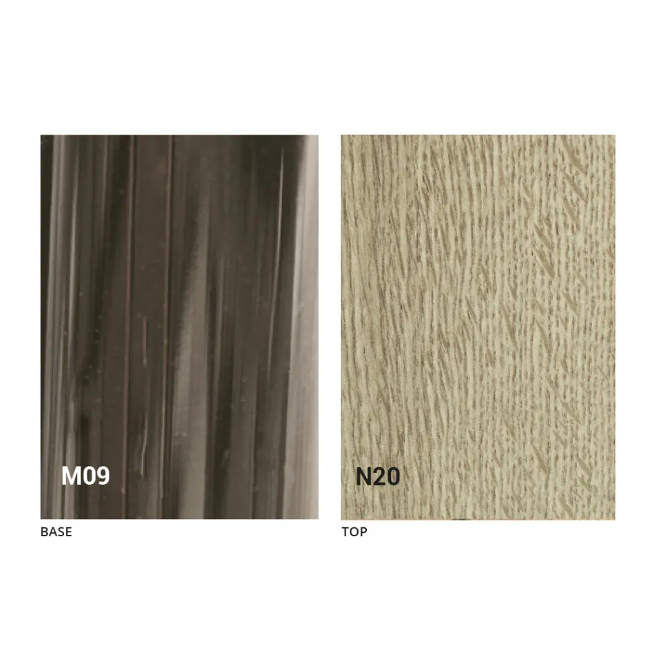 Transforming Coffee Table in Wood and Black Metal Made in Italy - Niverio Viadurini