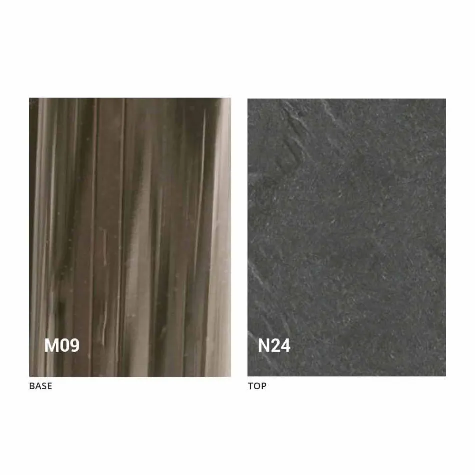 Transformable Design Coffee Table in Wood and Black Metal Made in Italy - Niverio Viadurini