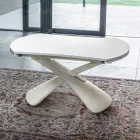 Transformable Coffee Table in Metal and Glass Living Room Table - Giordano Viadurini