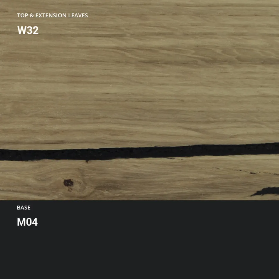 Transformable Coffee Table in Metal and Wood Table Made in Italy - Polaris Viadurini