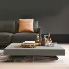 Modern Transformable Coffee Table with Malta Effect Top Made in Italy - Patroclus Viadurini