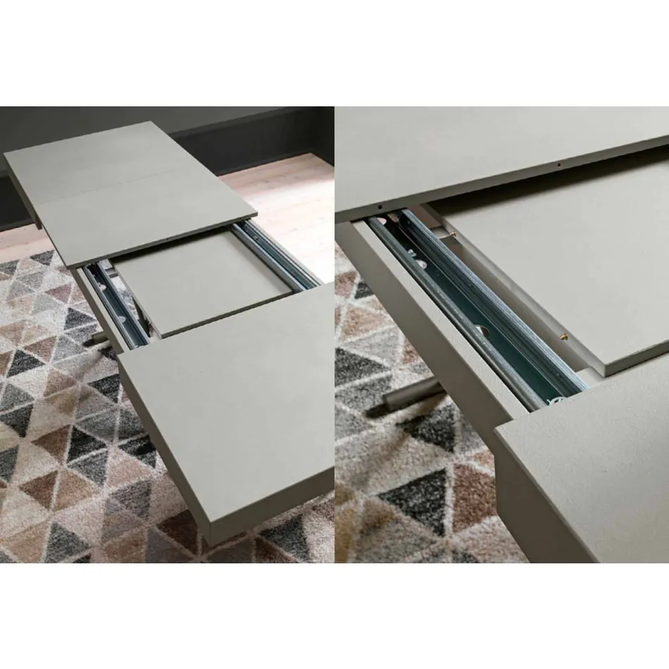 Modern Transformable Coffee Table with Malta Effect Top Made in Italy - Patroclus Viadurini