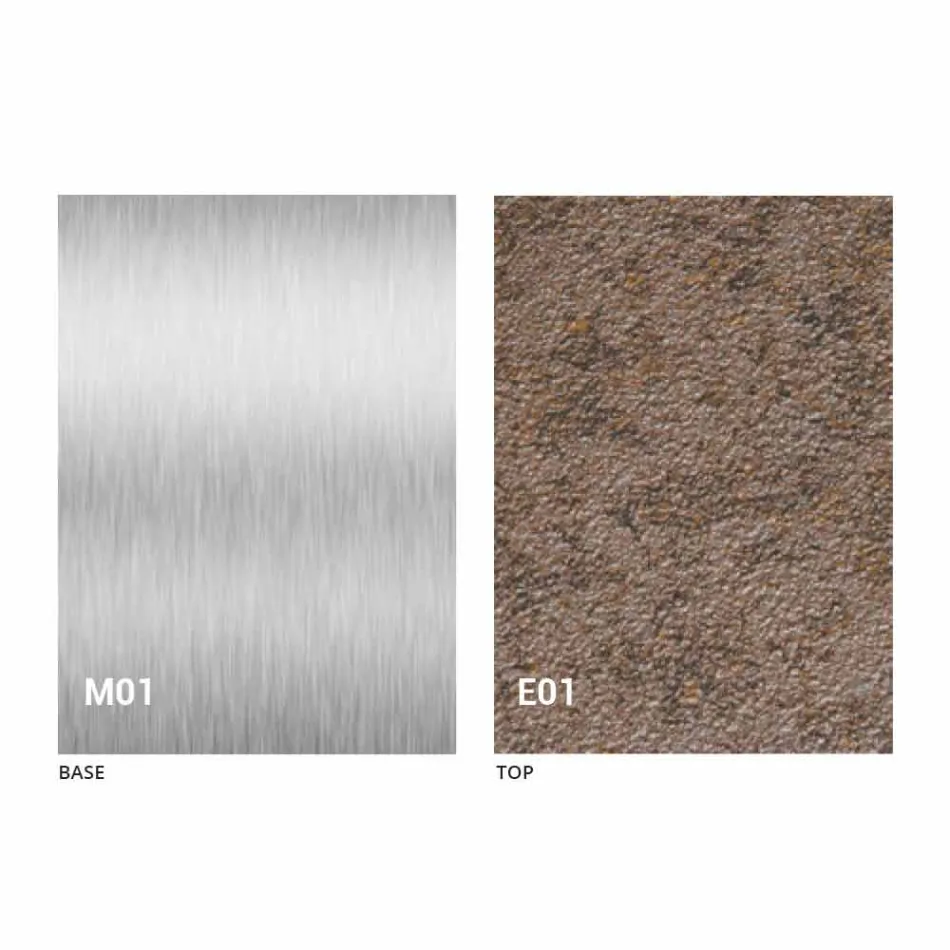 Modern Transformable Coffee Table with Mortar Effect Top Made in Italy - Salomon Viadurini