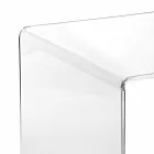 Contemporary 50x50cm Transparent Small Sideboard Terry Big, made in Italy Viadurini
