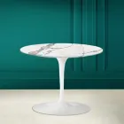 Tulip Coffee Table Eero Saarinen H 41 in Invisible Select Ceramic Made in Italy - Scarlet Viadurini