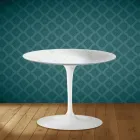Eero Saarinen Tulip Coffee Table H 41 in Salina Ceramic Made in Italy - Scarlet Viadurini