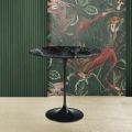 Tulip Eero Saarinen H 52 Oval Coffee Table in Alpine Green Marble Made in Italy - Scarlet