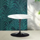 Saarinen Tulip Coffee Table H 39 cm in Glossy White Florim Ceramic - Scarlet Viadurini