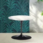 Saarinen Tulip Coffee Table H 39 cm in Glossy Statuario Florim Ceramic - Scarlet Viadurini