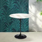 Saarinen Tulip Coffee Table H 52 cm in Florim Calacatta Gold Gloss Ceramic - Scarlet Viadurini