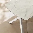 Extendable Barrel Table to 240 or 280 cm in Stratified HPL - Dialogo Viadurini