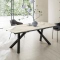 Extendable Barrel Table to 240 or 280 cm in Stratified HPL - Dialogo