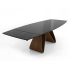 Extendable table to 276 cm in Noir Desir Ceramic Made in Italy - Equator Viadurini