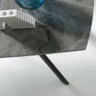 Extendable Table 140/210x90 cm in Sintered Stone with a Marble Effect - Atrium Viadurini