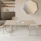 Extendable Table 160/240x90 cm in Sintered Stone with a Marble Effect - Samus Viadurini