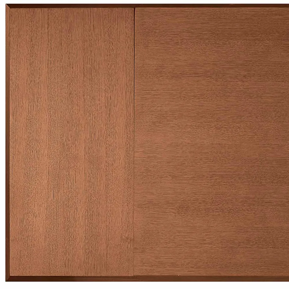 Extendable Table 160/240x90 cm Made of Walnut and Iron - Nodo Viadurini