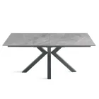 Extendable Table 180/240x100 cm in Sintered Stone with a Marble Effect - Loggia Viadurini