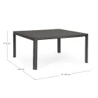 Extendable Table to 149 cm in Powder Coated Aluminum - Need Viadurini