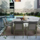 Extendable Table to 149 cm in Powder Coated Aluminum - Need Viadurini