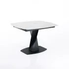 Extendable Table to 165 cm in Metal and Ceramic - Boccanera Viadurini