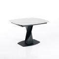Extendable Table to 165 cm in Metal and Ceramic - Boccanera