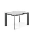 Extendable table to 170 cm in steel and ceramic - Sphinx